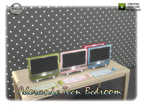 Sims 4 — Adoranie teen bedroom pc by jomsims — Adoranie teen bedroom pc
