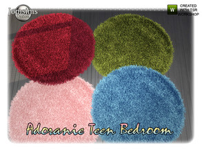Sims 4 — Adoranie teen bedroom rugs by jomsims — Adoranie teen bedroom rugs