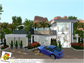 Sims 3 — Minoides Cranes by Onyxium — On the first floor: Living Room | Dining Room | Kitchen | Bathroom | Adult Bedroom