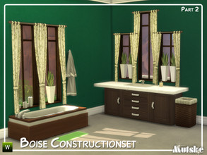 Sims 4 — Boise Constructionset Part 2 by Mutske — This set contains a lot of windows, arches and doors. There are also