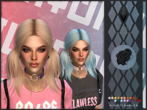 Sims 4 — Nightcrawler-Comet by Nightcrawler_Sims — NEW HAIR MESH T/E Smooth bone assignment All lods 22colors Doesn't