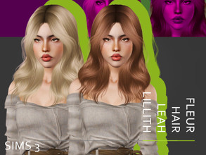 Sims 3 — Leahlillith Fleur Hair by Leah_Lillith — Fleur Hair All LODs Smooth bones hope you will enjoy^^
