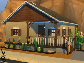 Sims 4 — Cactus Corner by Veckah — This adorable little 2 bed 2 bath home is great for a young family just starting out,