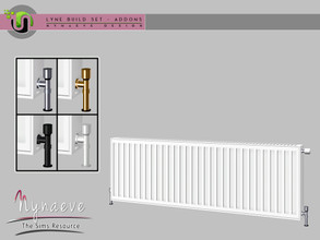 Sims 4 — Lyne Build Addons - Radiator - 3x1 by NynaeveDesign — Lyne Build Addons - Radiator - 3x1 Located in Decor -