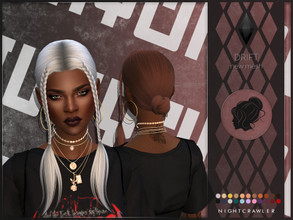 Sims 4 — Nightcrawler-Drift by Nightcrawler_Sims — NEW HAIR MESH T/E Smooth bone assignment All lods 22colors Doesn't