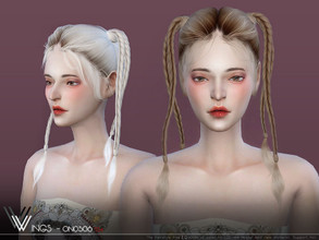 Sims 4 — WINGS-ON0506 by wingssims — This hair style has 20 kinds of color File size is about 14MB Hope you like it! 