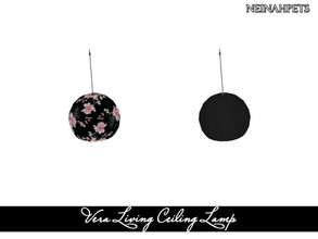 Sims 4 — Vera Living Ceiling Lamp by neinahpets — Ceiling Lamp 2 Colors