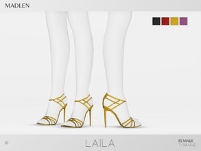 Sims 4 — Madlen Laila Shoes by MJ95 — Mesh modifying: Not allowed. Recolouring: Allowed (Please add original link in the