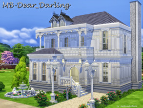 Sims 4 — MB-Dear_Darling by matomibotaki — Spacious Art Nouveau villa, cute and stylish but also cozy. Details: Chic
