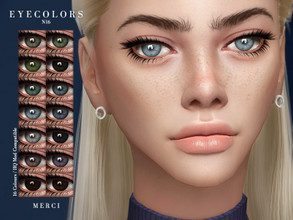 Sims 4 — Eyecolors N16 by -Merci- — Eyecolors in 16 Colours. HQ mod compatible. All ages and genders. Face Paint