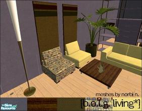 Sims 2 — BOLG Living Room by Lola — BOLG Living Room. Bright & Contempary Living Room With Rustic Wood Finishes,