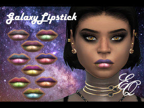 Sims 4 — Galaxy Lipstick by EvilQuinzel — Created for: The Sims 4 - Lipstick category; - Female and male; - young adult +