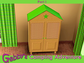 Sims 3 — Gabby's Camping Adventure Armoire by Cashcraft — It's the perfect armoire for an adventurer, lots of space for