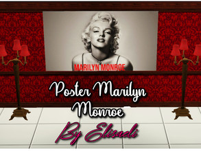 Sims 3 — Marilyn Monroe Poster by elisaeli1 — If you like the stars of the 50s and 60s, you can put this poster of