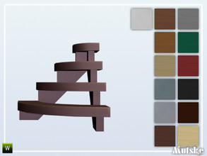 Sims 4 — Stairs Add-on Ladder Like Stairway 4 steps Round by Mutske — This stair is part of the StairsAddOn set. Round