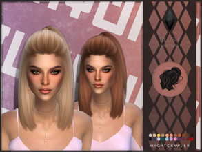 Sims 4 — Nightcrawler-Blush by Nightcrawler_Sims — NEW HAIR MESH T/E Smooth bone assignment All lods 22colors Works with