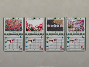 Sims 4 — Spring calendar #2 | Pets needed by sugar_owl — - EA recolor - requires Pets - 4 swatches (for the big picture