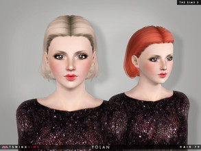 Sims 3 — Yolan ( Hair 79 ) by TsminhSims — - S3Hair - New meshes - All LODs - Smooth bone assigned