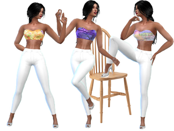 Sims 4 — Summer outfit by TrudieOpp — Summer outdoor outfit in 10 colors