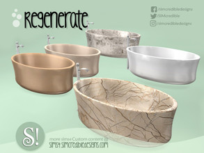 Sims 4 — Regenerate Tub by SIMcredible! — by SIMcredibledesigns.com available at TSR 6 colors variations