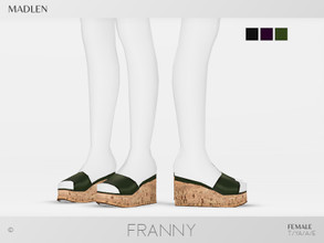 Sims 4 — Madlen Franny Shoes by MJ95 — Franny wedge is one of the most versatile accessories of any summer wardrobe. Mesh
