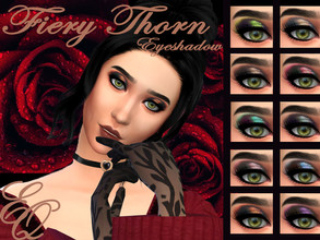 Sims 4 — Fiery Thorn Eyeshadow by EvilQuinzel — - Eyeshadow category; - Female and male; - Teen + ; - humans, aliens,