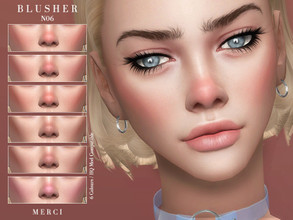 Sims 4 — Blusher N06 by -Merci- — Blusher in 6 Colours. HQ mod compatible. Work with all skins. Unisex, child-elder. Have
