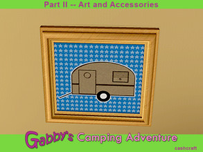 Sims 3 — Gabby's Camping Adventure Wallart by Cashcraft — Wallart with 5 variants for your child's enjoyment. Created by