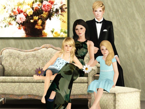 Sims 3 — Elegant Portrait Pose Set by jessesue2 — A more formal portrait set for a family with 2 adults and 2 children.
