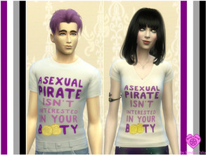 Sims 4 — Ace Pride Shirt Set 2 by Simder_Talia — Fun shirts for Pride Month or any day of the year. 1 Swatch. Non-gender