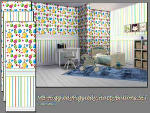 Sims 4 — HiggledyPiggledy_HappyBallons_SET by matomibotaki — MB-HiggledyPiggledy_HappyBallons_SET. funny little stripes