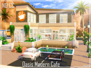 Sims 4 — Oasis Modern Cafe by MSQSIMS — A modern cafe for your Sims where you can chill and make new friends Value : $