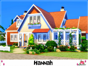 Sims 4 — Hannah - Nocc by sharon337 — Hannah is built on a 40 x 30 lot. Value $182,383 It has: 4 Bedrooms, 2 Bathrooms,