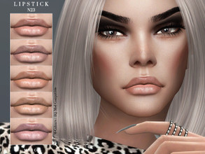 Sims 4 — Lipstick N23 by -Merci- — Lipstick in 6 Colours. HQ mod compatible. Unisex, teen-elder. Have Fun!
