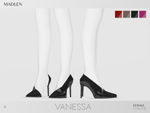 Sims 4 — Madlen Vanessa Shoes by MJ95 — Mesh modifying: Not allowed. Recolouring: Allowed (Please add original link in