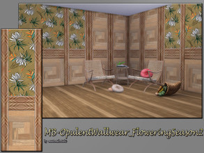 Sims 4 — MB-OpulentWallwear_FloweringSeason2 by matomibotaki — MB-OpulentWallwear_FloweringSeason2, elegant wallpaper
