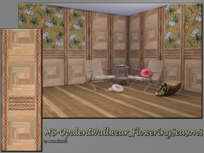 Sims 4 — MB-OpulentWallwear_FloweringSeason3 by matomibotaki — MB-OpulentWallwear_FloweringSeason3, elegant wallpaper
