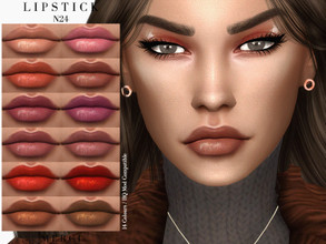 Sims 4 — Lipstick N24 by -Merci- — Lipstick in 14 Colours. HQ mod compatible. Unisex, teen-elder. Have Fun! 