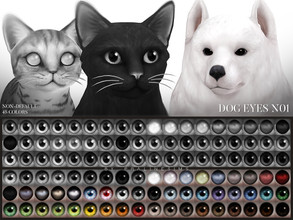 Sims 4 — Dog Eyes N01 Non-Default by Pralinesims — Dog eyes in 45 colors, is additional to the default eyes and comes