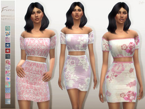 Sims 4 — Fiona Outfit by Sifix2 — - Separate top and skirt - New meshes - Base game compatible - Custom thumbnail - 14