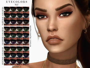 Sims 4 — Eyecolors N17 by -Merci- — Eyecolors in 40 Colours. HQ mod compatible. All ages and genders. Face Paint
