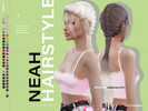 Sims 4 — LeahLillith Neah Hairstyle by Leah_Lillith —  Neah Hairstyle All LODs Smooth bones Custom CAS thumbnail Works