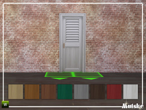 Sims 4 — Closet Add-on Fashionista Door Single 2x1 by Mutske — This door is part of the Closet Add-on Constructionset.