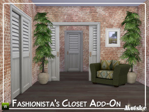 Sims 4 — Fashionista Closet Add-on by Mutske — This set contains a lot of arches and doors matching the Fashionista