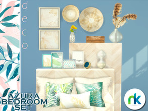 Sims 4 — Nikadema Azura Decorations by nikadema — Download Azura Bedroom Set Ten decorative items for your summer houses