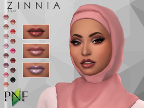 Sims 4 — ZINNIA | lips by Plumbobs_n_Fries — New Lips 15 Swatches