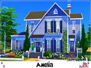 Sims 4 — Amelia - Nocc by sharon337 — Amelia is built on a 30 x 20 lot. Value $160,366 It has: 3 Bedrooms, 2 Bathrooms,