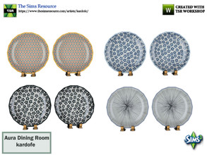 Sims 3 — kardofe_Aura Dining Room_Plates by kardofe — Decorative plates to put in the showcase, in four different options