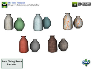 Sims 3 — kardofe_Aura Dining Room_Vases by kardofe — Two vases In five different options