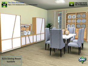 Sims 3 — kardofe_Aura Dining Room_0 by kardofe — Dining room composed of 13 new meshes